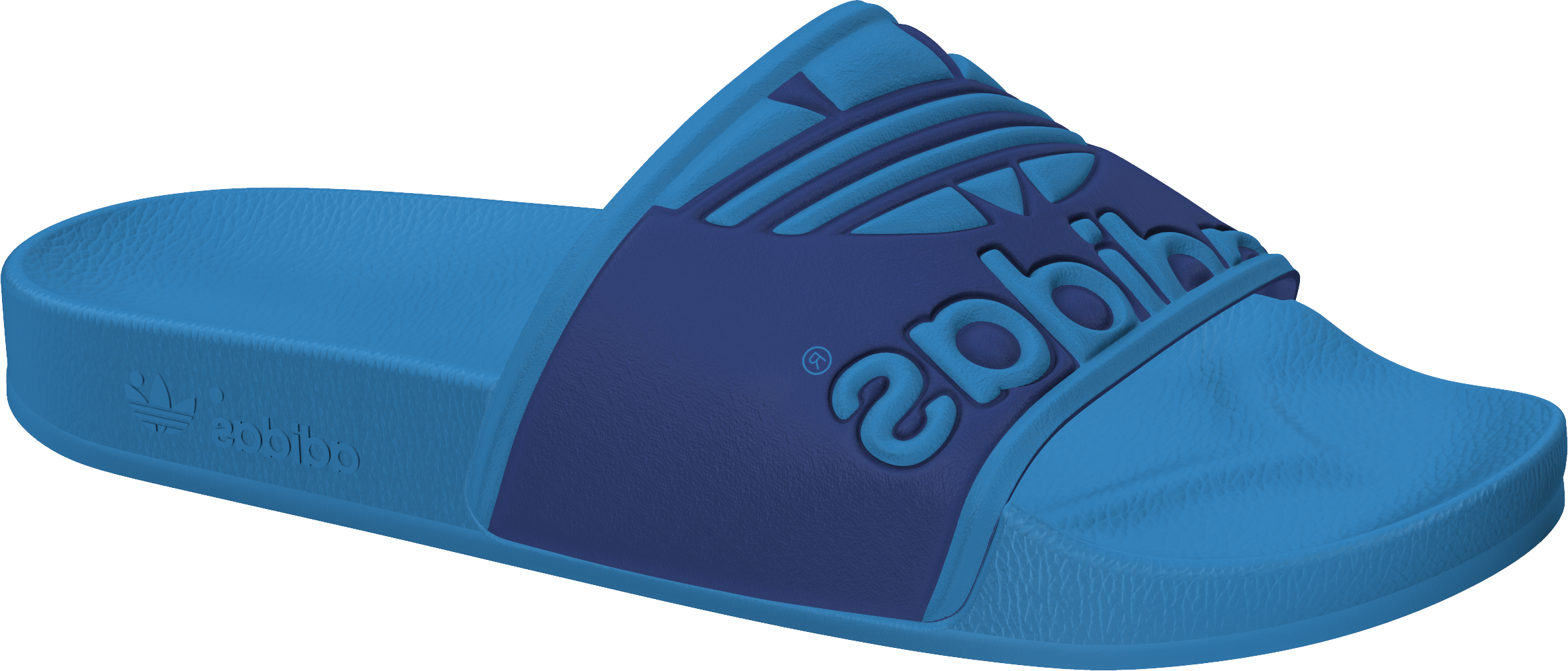 huiselijk Yoghurt Werkgever Adidas Adilette Trefoil slippers blauw - Wandelstunter